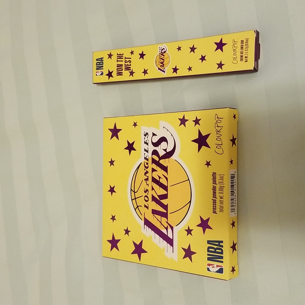 colourpop nba lakers palette and liner